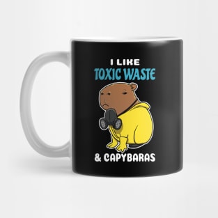 I Like Toxic Waste and Capybaras Cartoon Mug